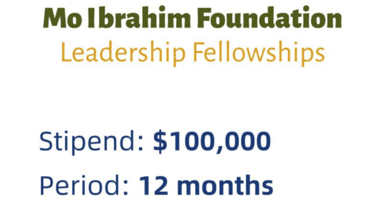 2026 Mo Ibrahim Foundation Leadership Fellowship Program