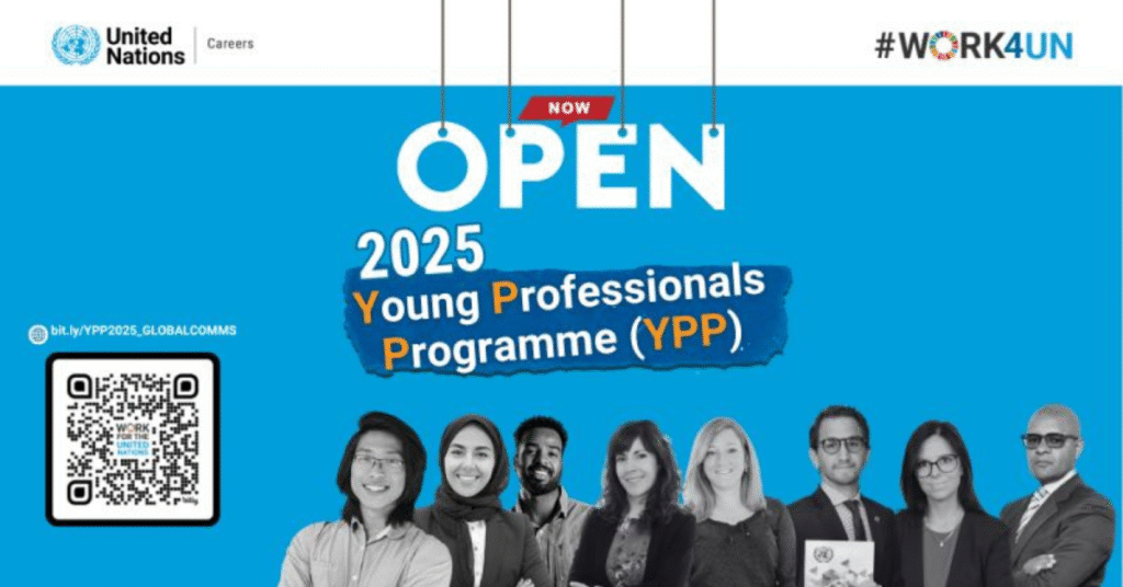 Apply for the UN Young Professionals Programme 2026 (Global Communications) — a pathway for graduates to launch their UN careers. Deadline: 14 December 2025.