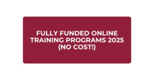 Fully Funded Online Courses for Graduate Students and Early Career Professionals 2026