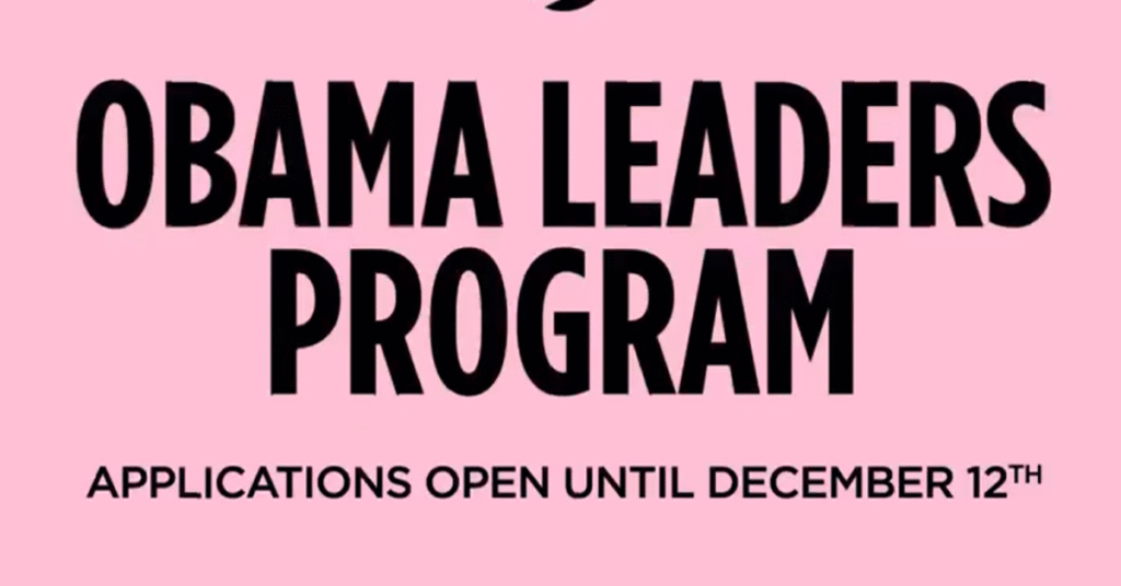 Apply Now: Obama Foundation Leaders Program 2026–2027 | Fully Funded Global Leadership Fellowship