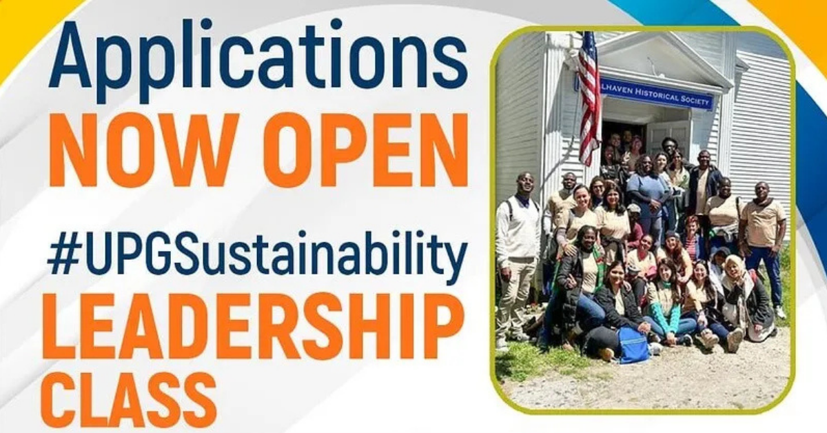 Apply for the Fully Funded UPG Sustainability Leadership Program 2026 | Free Training + Fully Funded USA Experience