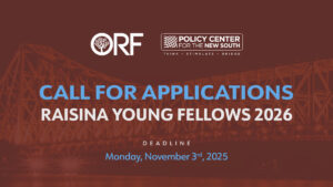 Call for Applications: Raisina Young Fellows Programme 2026