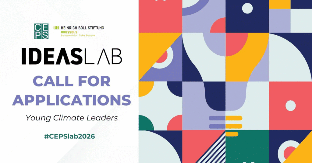 Call for Applications: Young Climate Leaders – Ideas Lab 2026