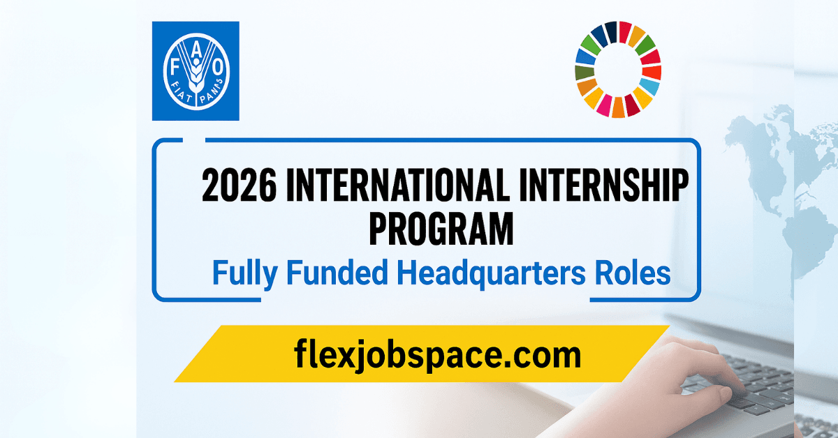FAO International Internship Program 2026 – Fully Funded Headquarters Roles