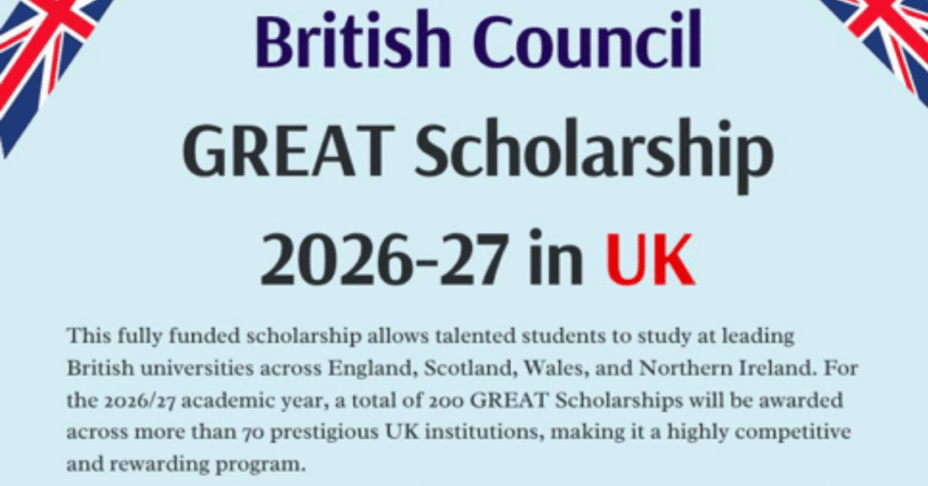 Apply Now for the GREAT Scholarships 2026–27 | Study in the UK with £ ...