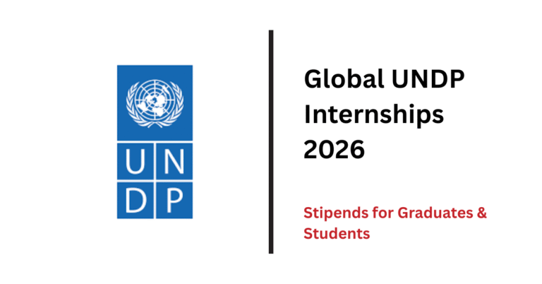 UNDP People Development Internship 2025–26 | $1000 Monthly Stipend
