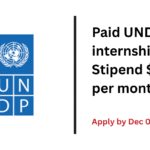 UNDP Opens Internship Opportunities for 2026 — Apply Now for Global Roles