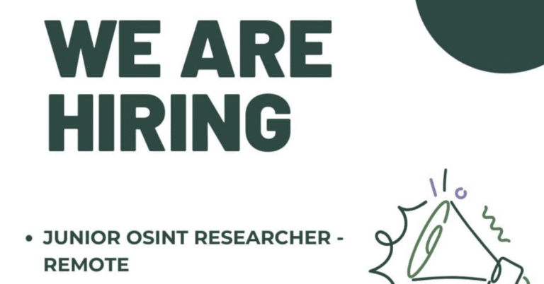 Junior OSINT Researcher (Remote) | Global Rights Compliance 2026 Recruitment
