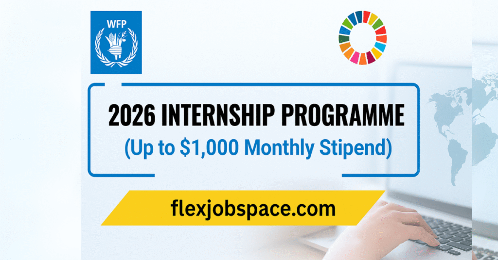 WFP Internship Programme 2026 – (Up to $1,000 Monthly Stipend)