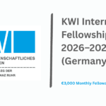 KWI International Fellowships 2026–2027 (Germany) | €3,000 Monthly Fellowship for Researchers