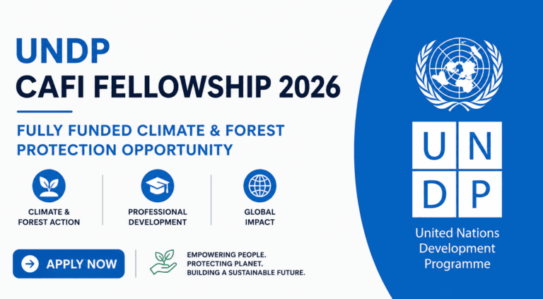 UNDP CAFI Fellowship 2026 — Fully Funded Climate & Forest Protection Opportunity