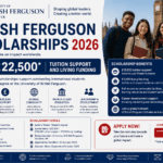 British Ferguson Scholarships 2026 — £22,500 Tuition Support + Living Funding