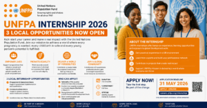 UNFPA Internship 2026 — 3 Local Opportunities Now Open