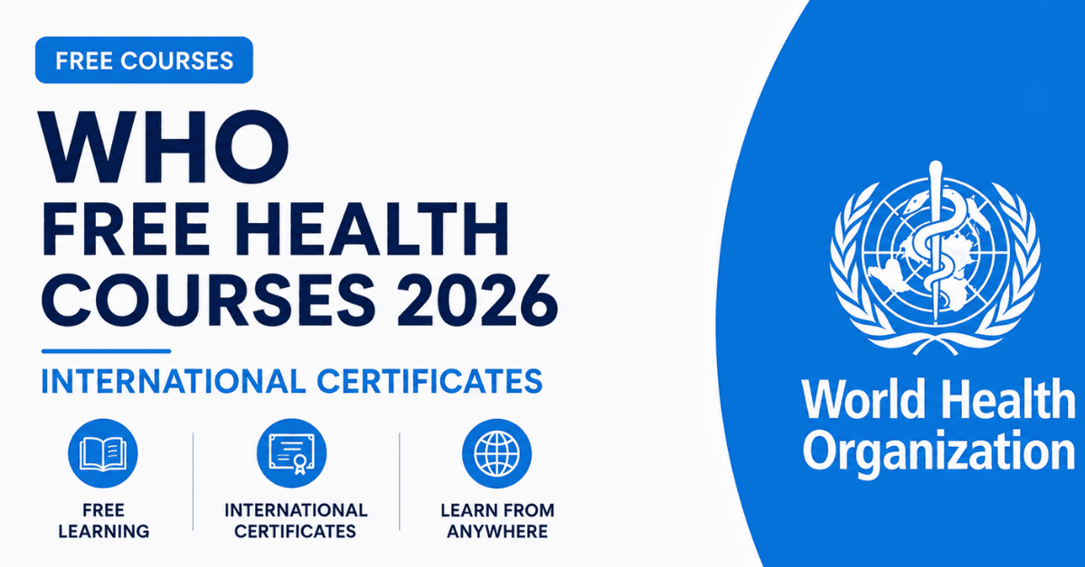 WHO Free Health Courses 2026 — International Certificates