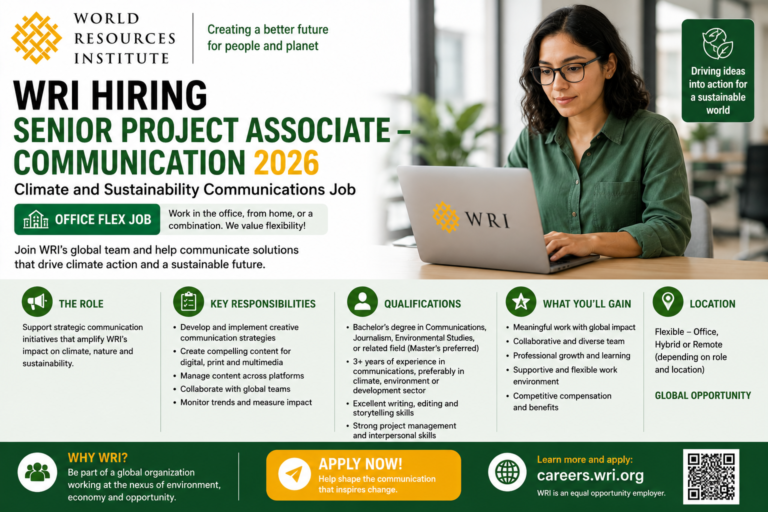 WRI Senior Project Associate Communication 2026