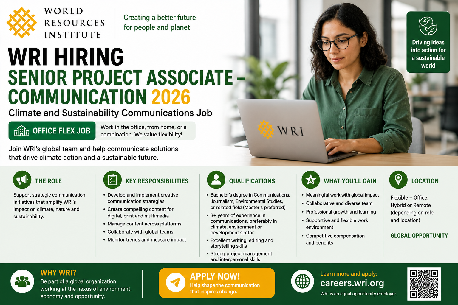 WRI Senior Project Associate Communication 2026