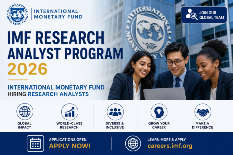 IMF Research Analyst Program 2026