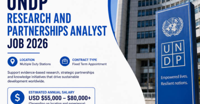 UNDP Research and Partnerships Analyst