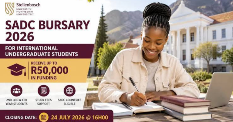 2026 SADC Undergraduate Bursaries