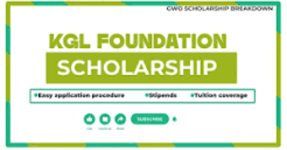 KGL FOUNDATION SCHOLARSHIP