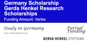 German Gerda Henkel Research Scholarship